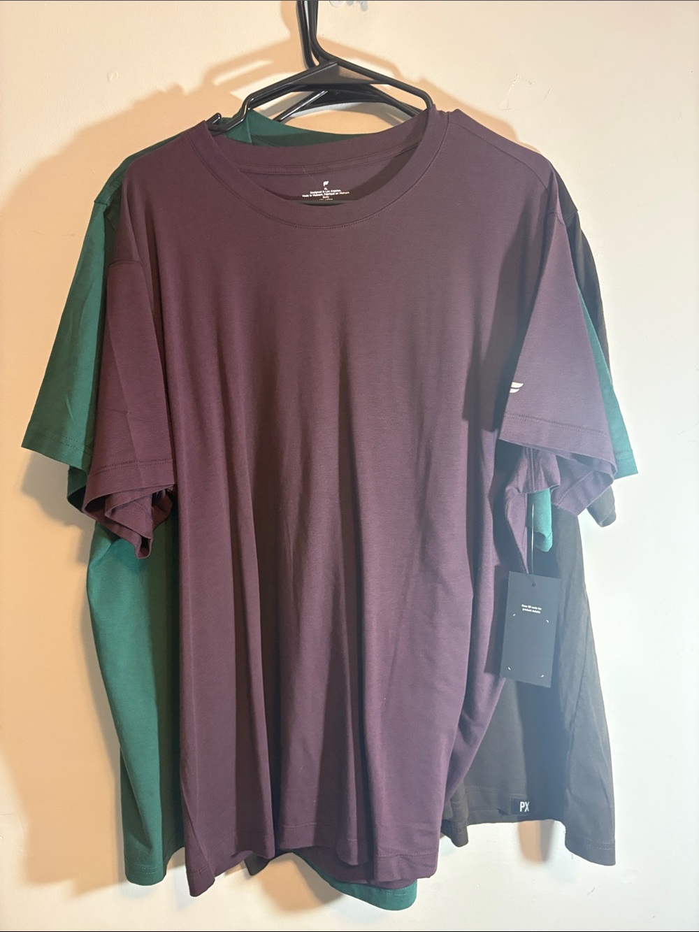 *NWT* 3 Pack T-Shirts Size XL Fabletics Diamond and PX Solid Color Tees New Tags